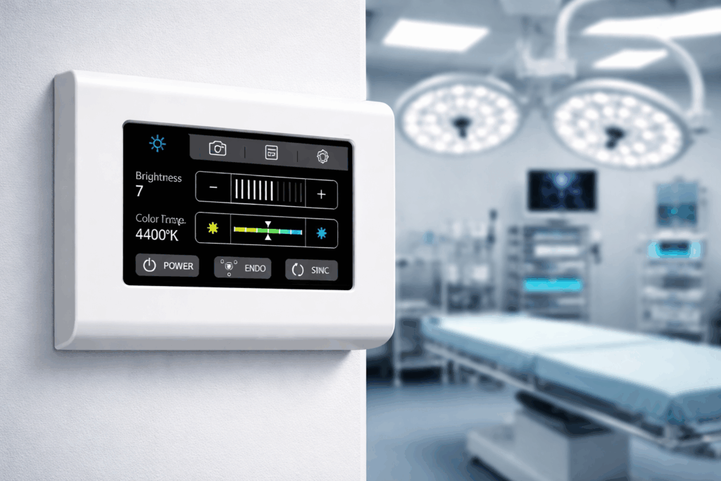 Surgical Light Touch Panel Display